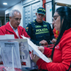 Foto de funcionarios del Distrito en operativo de seguridad