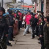 Foto de funcionarios del Distrito en operativo de seguridad