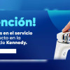 Imagen gráfica con el texto: Atención novedades en el servicio de Acueducto en la localidad de Kennedy