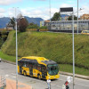 Foto de un bus de TransMilenio