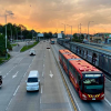Foto de un bus de TransMilenio