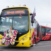 Foto de un bus de TransMilenio