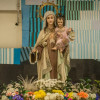 Foto de la Virgen del Carmen en una de las Plazas de Mercado de Bogotá.
