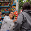 Foto de Carmen Nelly Suárez, beneficiaria de los quioscos del IPES en Bogotá.