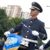Foto de uniformados en uno de los desfiles 20 del Julio en Bogotá.