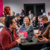 Foto de un grupo de empresarios y dueños de negocios en un encuentro en Bogotá