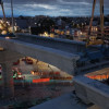 Foto de la instalación vano 511 del Metro de Bogotá en la avenida NQS con calle Octava sur.