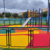 Foto de una zona infantil de uno de los parques intervenidos en Kennedy, al suroccidente de Bogotá.
