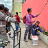 Foto de funcionarios del Distito en un operativo de limpieza