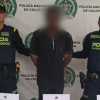 Foto del hombre habitante de calle capturado tras amenazae a mujer y presuntamente cometer un hurto en Bogotá.