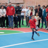 Foto del alcalde Carlos Fernando Galán durante la inauguración del nuevo parque La Lorena en Fontibón.