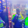 Foto de funcionarios del Distito en un operativo de control 