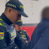 Hombre capturado por la Policía de Bogotá. 