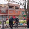 Funcionarios del Distrito recuperando espacio público en Bosa.