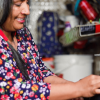 Mujer trabajadora doméstica.
