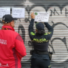 Foto de funcionarios del Distrito en operativo de seguridad