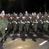 Foto de fuerzas militares en ensayo de desfile del 20 de Julio