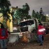 Funcionarios en operativo de recuperación del espacio público.