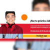 Imagen gráfica con el texto: haz tu práctica laboral con Atenea 