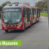 Foto de un bus de TransMilenio
