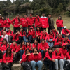 Foto de un grupo de estudiantes de la localidad de Usme