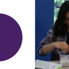 Imagen del logo de Maloka y de una niña participando de la iniciativa.