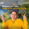 Foto que muestra el texto: mejora tu casa llega a la vereda aura 