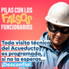 Imagen gráfica con el texto: Pilas con los falsos funcionarios 