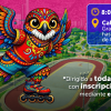 Pieza gráfica del Festival de Verano 2026 con personaje en patines y texto que dice: “8:00 a. m. Calle 26, desde Gran Estación hasta la estación de Corferias” e “inscripción previa mediante enlace oficial”.