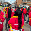 Foto de funcionarios del Distrito en operativo de limpieza