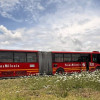 Foto de un bus de TransMilenio