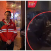 Foto que muestra personas hablando y residuos en la calle 