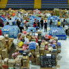 Foto de ayudas y donaciones en Bogotá para damnificados por el terremoto.