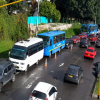 Foto del reversible de la carrera Séptima en Bogotá.