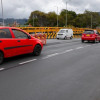 Foto de la habilitación del puente de la calle 153 con autopista Norte en Bogotá.