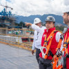 Foto de la visita del alcalde Carlos Fernando Galán a las obras de los nuevos puentes de la calle 13 con avenida Las Américas.