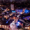 Foto panorámica nocturna de Bogotá.