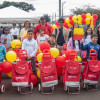 Foto de la jornada de entrega de obras e implementos deportivos en la localidad de Engativá en Bogotá.