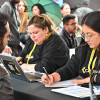 Foto de una feria de empleo en uno de los municipios de Cundinamarca.