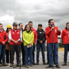 Foto del Alcalde Carlos Fernando Galán junto a funcionarios