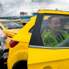 Foto de una actividad en una taxi en Bogotá