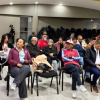 Foto de una charla ciudadana en la localidad de Los Mártires 
