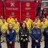 15 bomberos y bomberas que viajarán a Tolima para seguir apoyando en la extinción de incendios forestales.