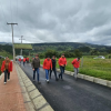 Foto de la entrega de una vía en Ciudad Bolívar 