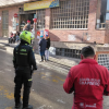 Foto de funcionarios del distrito en operativo de seguridad