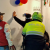 Foto de funcionarios del Distrito en operativo de seguridad