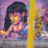 Imagen de una de las intervenciones en graffiti realizadas en la localidad de Suba