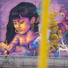 Imagen de una de las intervenciones en graffiti realizadas en la localidad de Suba