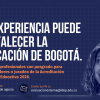 Imagen gráfica con el texto: tu experiencia puede fortalecer la educación en Bogotá 