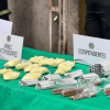 Material incautado (armas y drogas) durante operativo de La Favorita: 